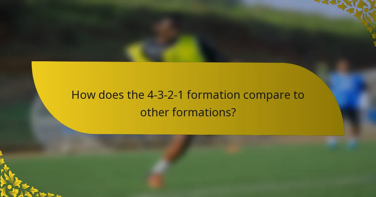 How does the 4-3-2-1 formation compare to other formations?
